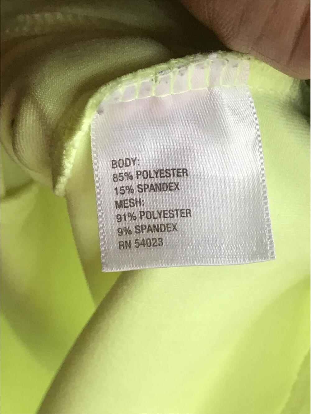 Old Navy Top Active Fit Women Size L Green Mesh Short Sleeves Summer Gym - Picture 7 of 7